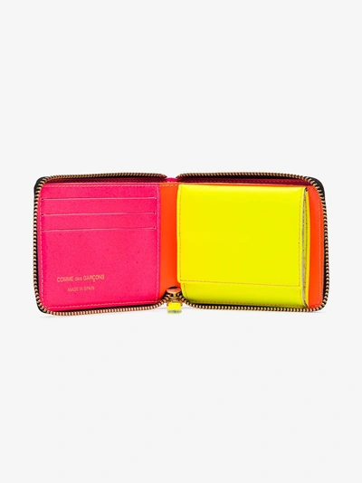 Shop Comme Des Garçons Wallet Orange Zipped Wallet In 110 - Orange