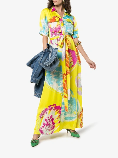 Shop All Things Mochi Parisha Collared Maxi Dress In Yellow