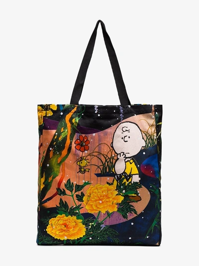 Shop Herschel Supply Co . Multicoloured Charlie Brown Floral Print Tote In 108 - Multicoloured