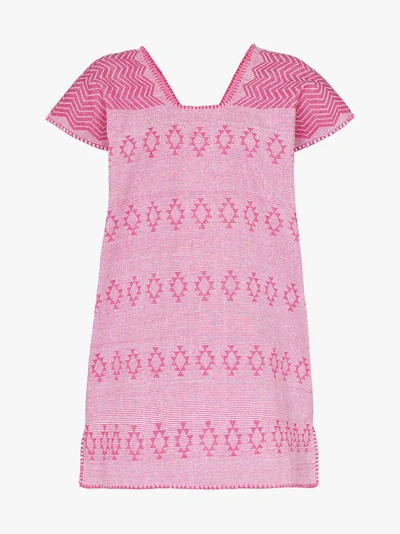 Shop Pippa Holt Embroidered Kaftan Dress In Pink