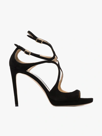 Shop Jimmy Choo 'lance/pf 100' Sandalen In Black