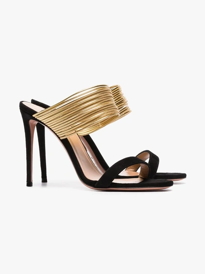 Shop Aquazzura 'rendezvous' Sandalen In Black