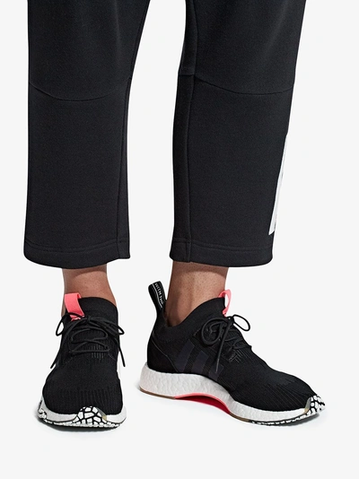 Shop Adidas Originals Adidas Black Nmd Racer Primeknit Sneakers