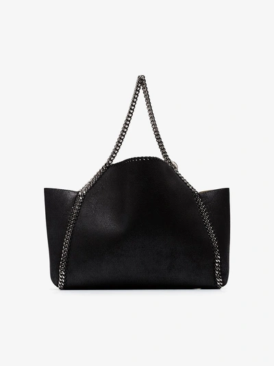 Shop Stella Mccartney Falabella Reversible Tote Bag In Black