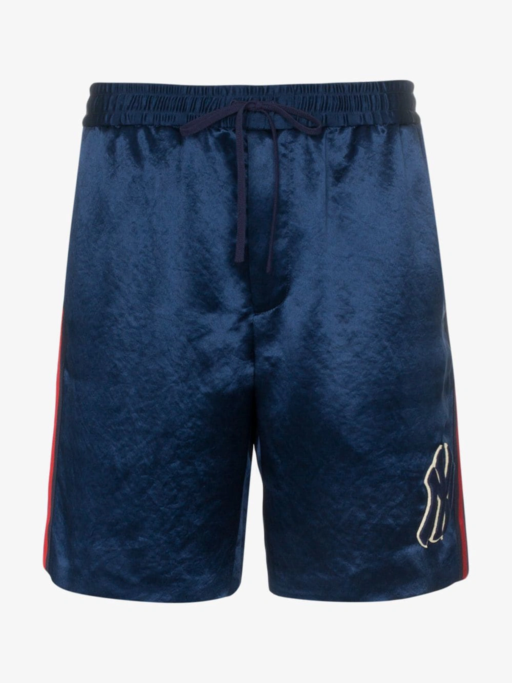 Gucci Men s Shorts With Ny Yankees Patch In Blue ModeSens