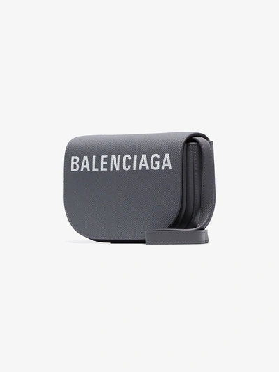 Shop Balenciaga 'ville Xs' Umhängetasche In Grey