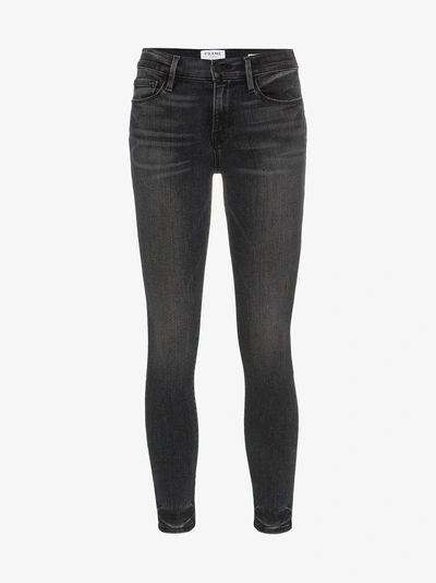 Shop Frame Le Skinny De Jeanne Cropped Jeans In Grey