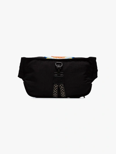 Shop Gucci Belt Bag With  '80s Patch In Black