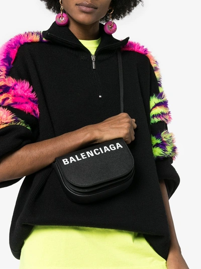 Shop Balenciaga 'ville Xs' Umhängetasche In Black