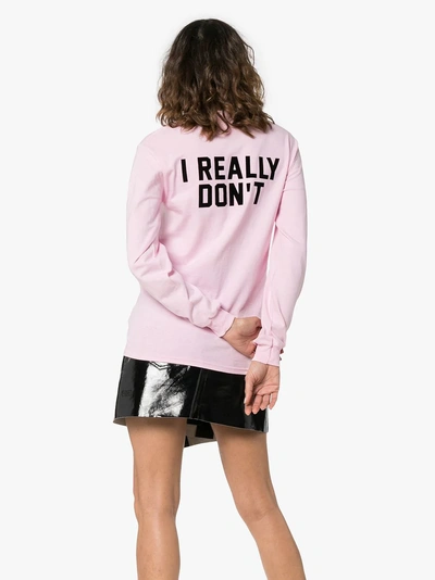 Shop Ashish X Browns I Don't Fancy You Slogan Jersey Top In Pink