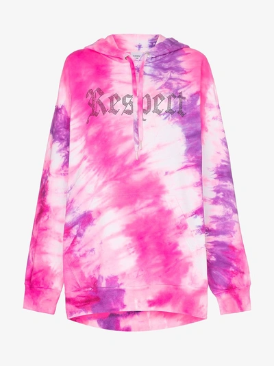 Shop Ashish X Browns Tie-dye Respect Hoodie In Pink