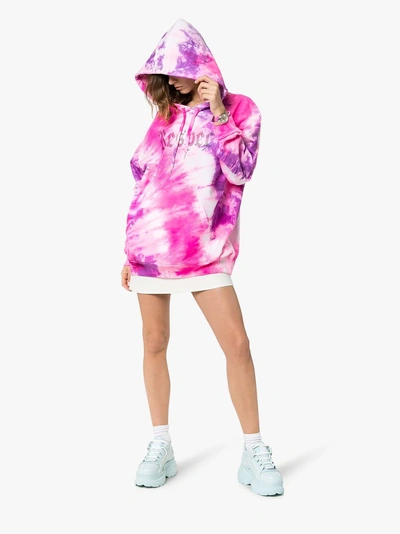 Shop Ashish X Browns Tie-dye Respect Hoodie In Pink