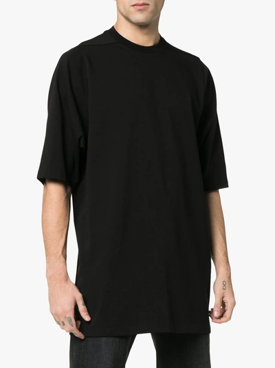 Shop Rick Owens Short Sleeve Sweatshirt In Black