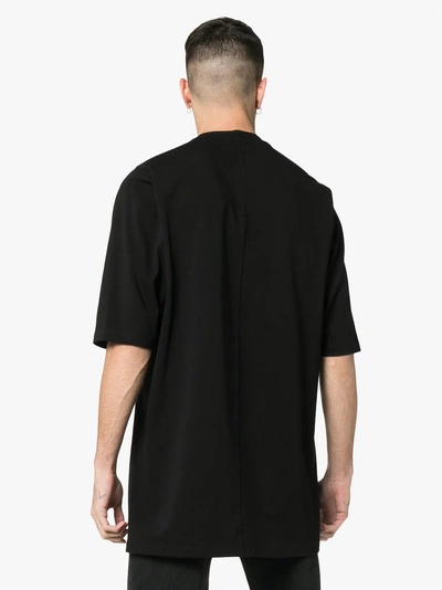 Shop Rick Owens Short Sleeve Sweatshirt In Black