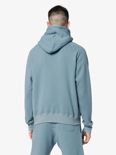 Shop Satisfy Cotton Hooded Sweatshirt In Blue