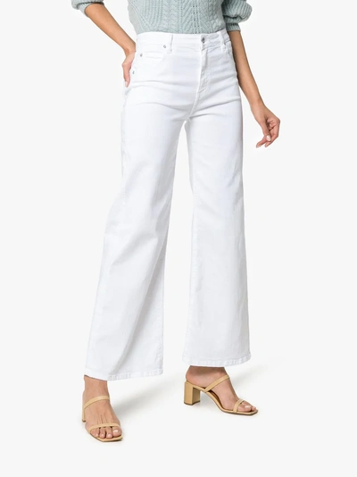 Shop Eve Denim Charlotte Wide Leg Culotte Jeans In White