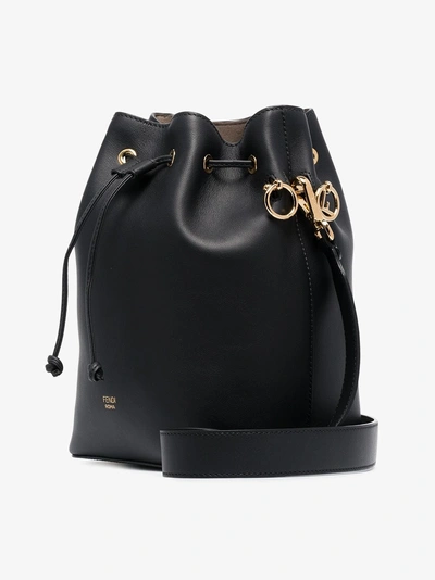 Shop Fendi Black Mon Tresor Bucket Bag