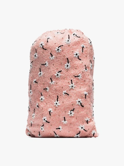 Shop Ganni 'monticello' Rucksack Mit Pailletten In Pink