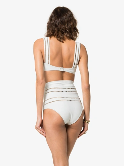 Shop Zimmermann Corsage Linear Bikini In White