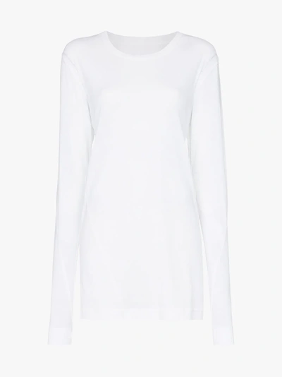 Shop Ten Pieces X Rude Twist Stitch Long Sleeved T-shirt In White