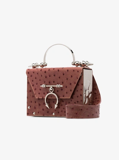 Shop Okhtein Box-tasche Mit Messingdetails In Pink