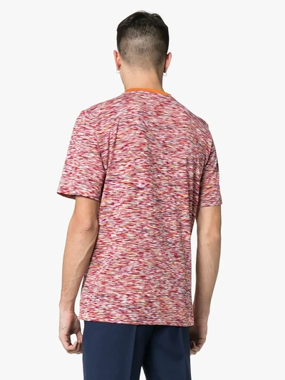 Shop Missoni Stripe Print Cotton T-shirt In F2008 Multicoloured