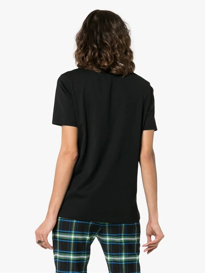 Shop Acne Studios Nash Face Cotton T-shirt In Black