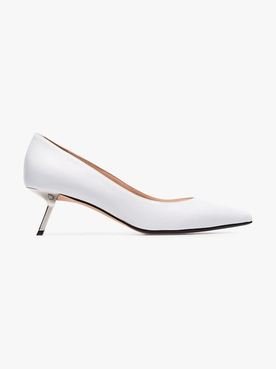 Shop Alchimia Di Ballin White Alesti 55 Leather Pumps