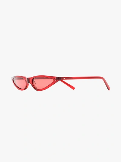 Shop George Keburia Sonnenbrille Im Cat-eye-design In Red