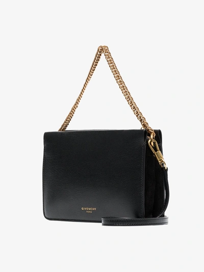 Shop Givenchy Black Cross 3 Leather Shoulder Bag