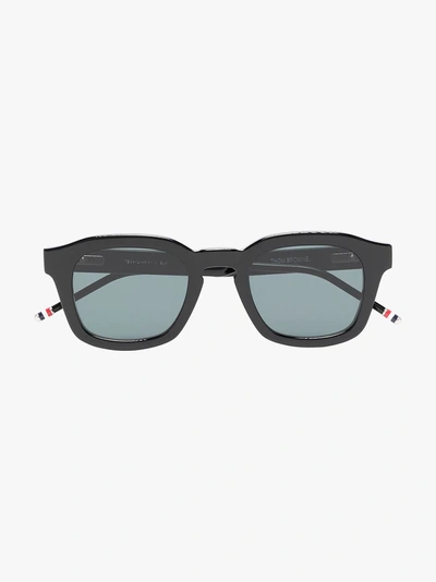 Shop Thom Browne Eyewear Black  412 Sunglasses