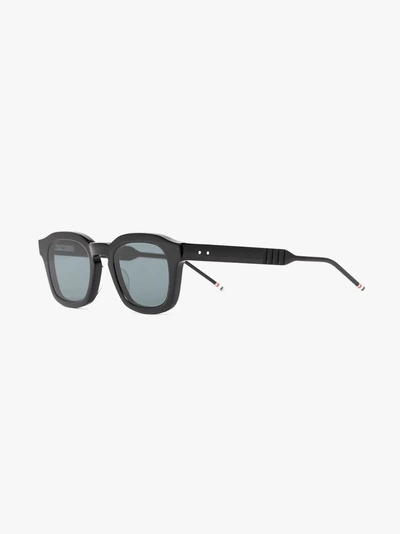 Shop Thom Browne Eyewear Black  412 Sunglasses