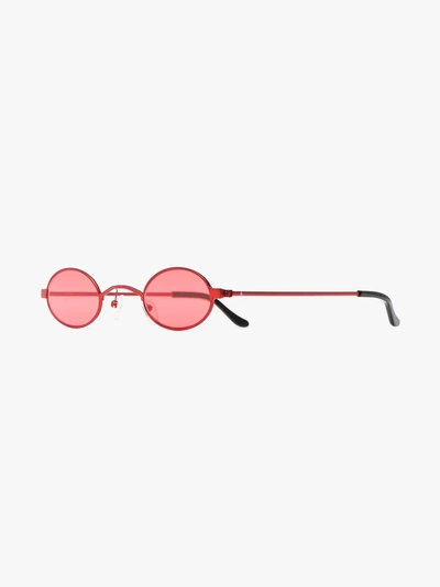 Shop Roberi & Fraud 'red Doris' Sonnenbrille Mit Runden Gläsern
