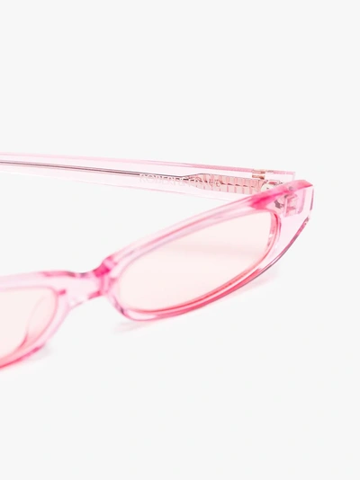 Shop Roberi & Fraud 'red Frances' Sonnenbrille In Pink