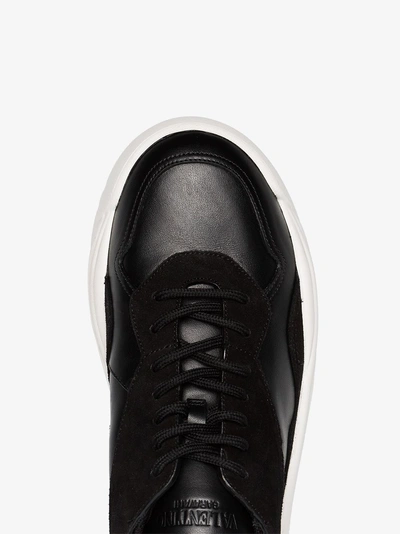 Shop Valentino Gumboy Sneakers - Men's - Calf Leather/polyester/bos Taurus In Black
