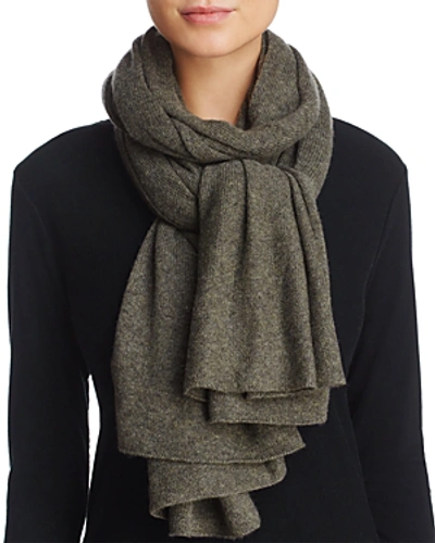Shop C By Bloomingdale's Oversized Cashmere Travel Wrap - 100% Exclusive In Loden