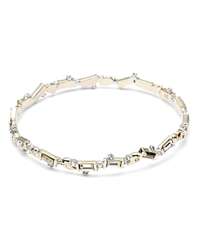 Shop Alexis Bittar Crystal Bangle Bracelet In Gold