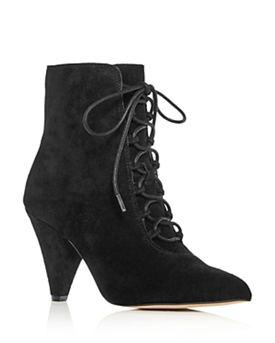 Shop Kurt Geiger Women's Pointed-toe High-heel Booties In Black