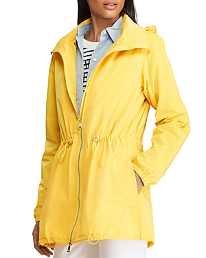 Ralph Lauren Lauren Drawcord Rain Jacket In Yellow | ModeSens