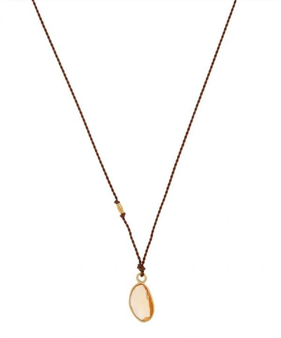 Shop Margaret Solow Gold Yellow Sapphire Cord Necklace