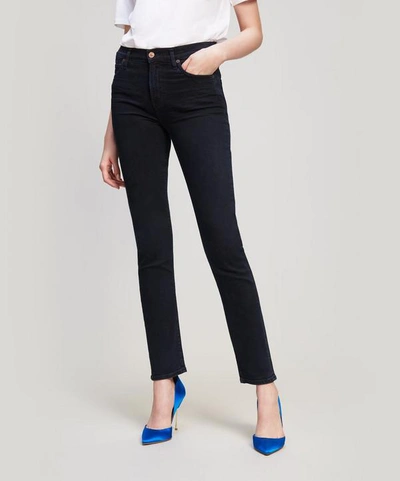 Shop Citizens Of Humanity Harlow High-rise Slim Jean In Navy