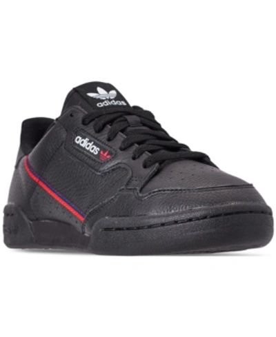 Shop Adidas Originals Adidas Men's Originals Continental 80 Casual Sneakers From Finish Line In Core Black/scarlet/colleg