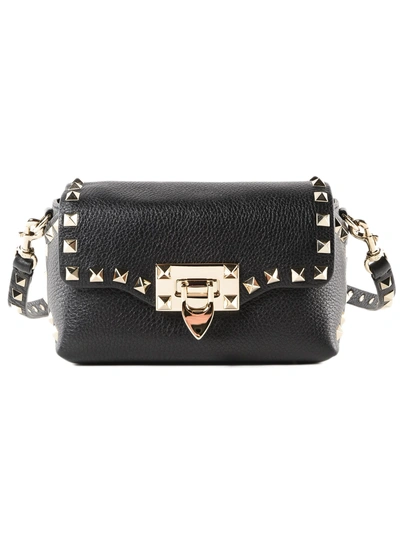 Shop Valentino Mini Rockstud Crossbody Bag In No Nero