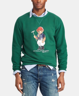 ralph lauren men's polo bear sweater