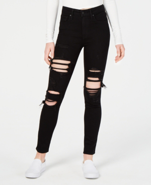 levi's 721 black high rise skinny