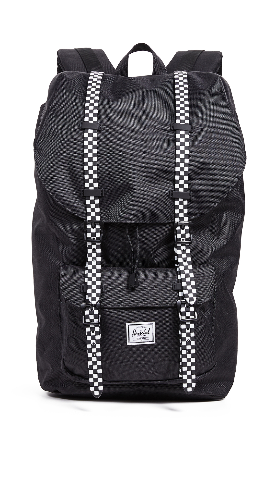 herschel little america black checkerboard