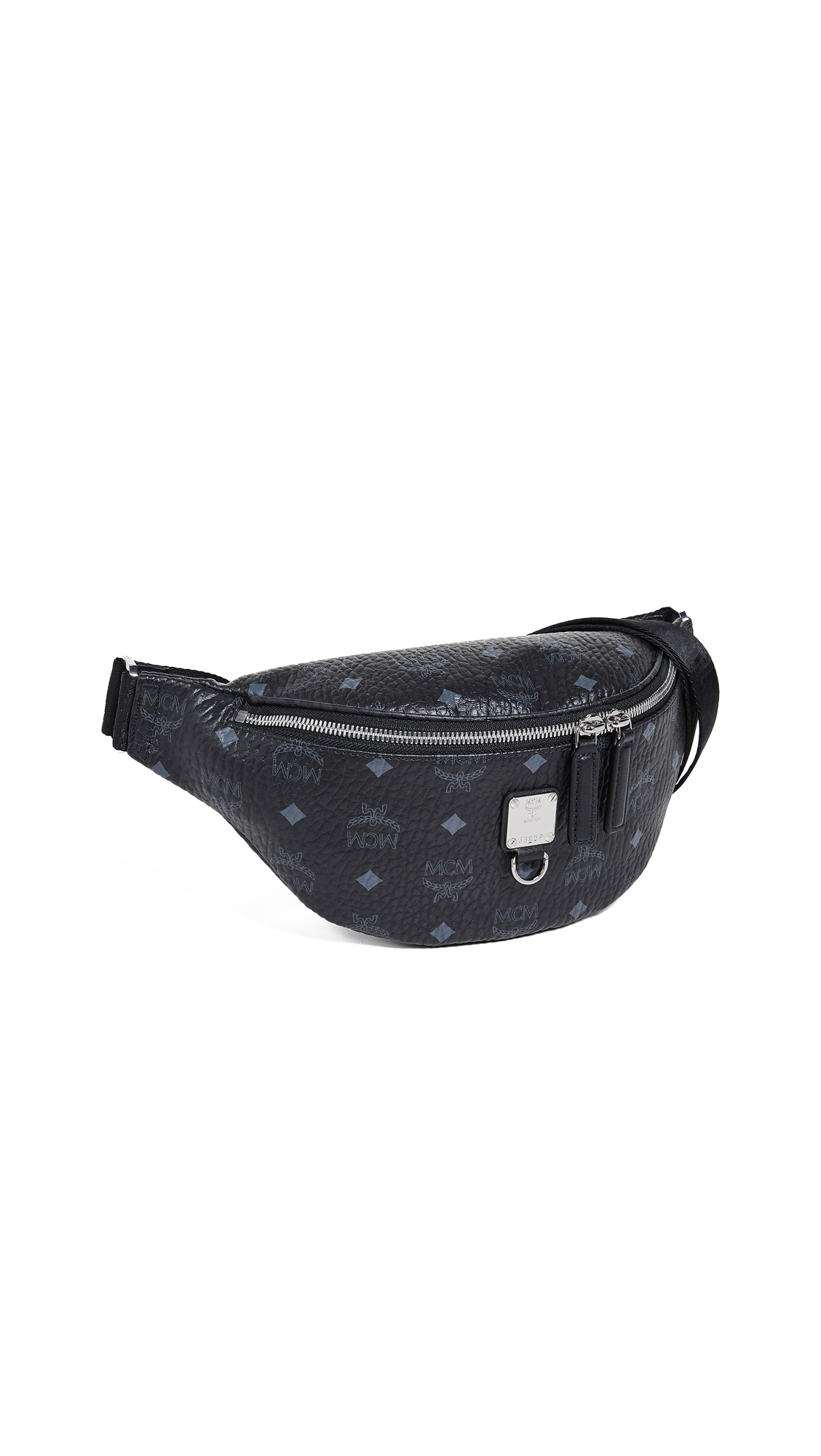 black mcm fanny pack