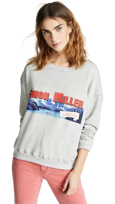 Shop Simon Miller West Sweatshirt In Gray