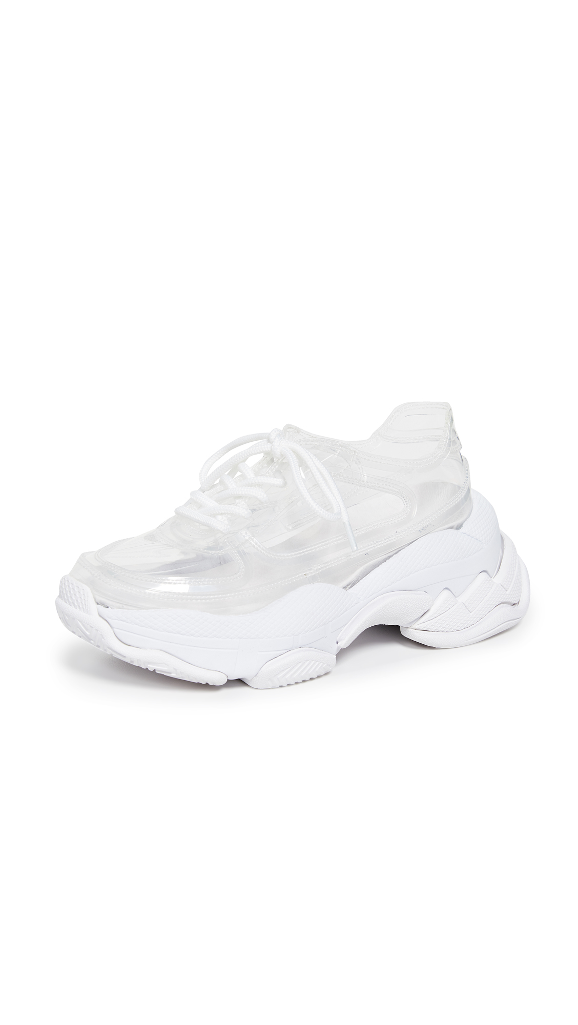 clear platform sneakers