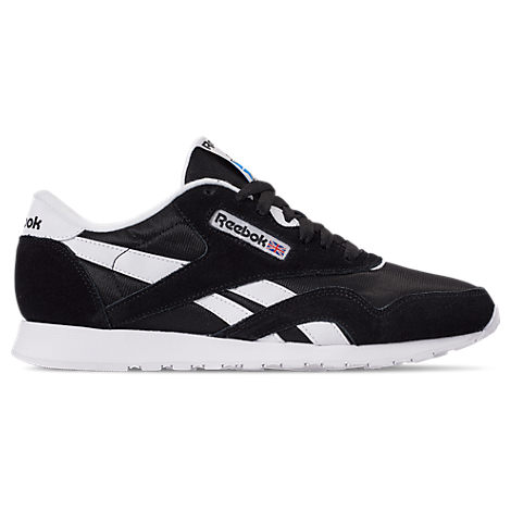 reebok men's classic black and white